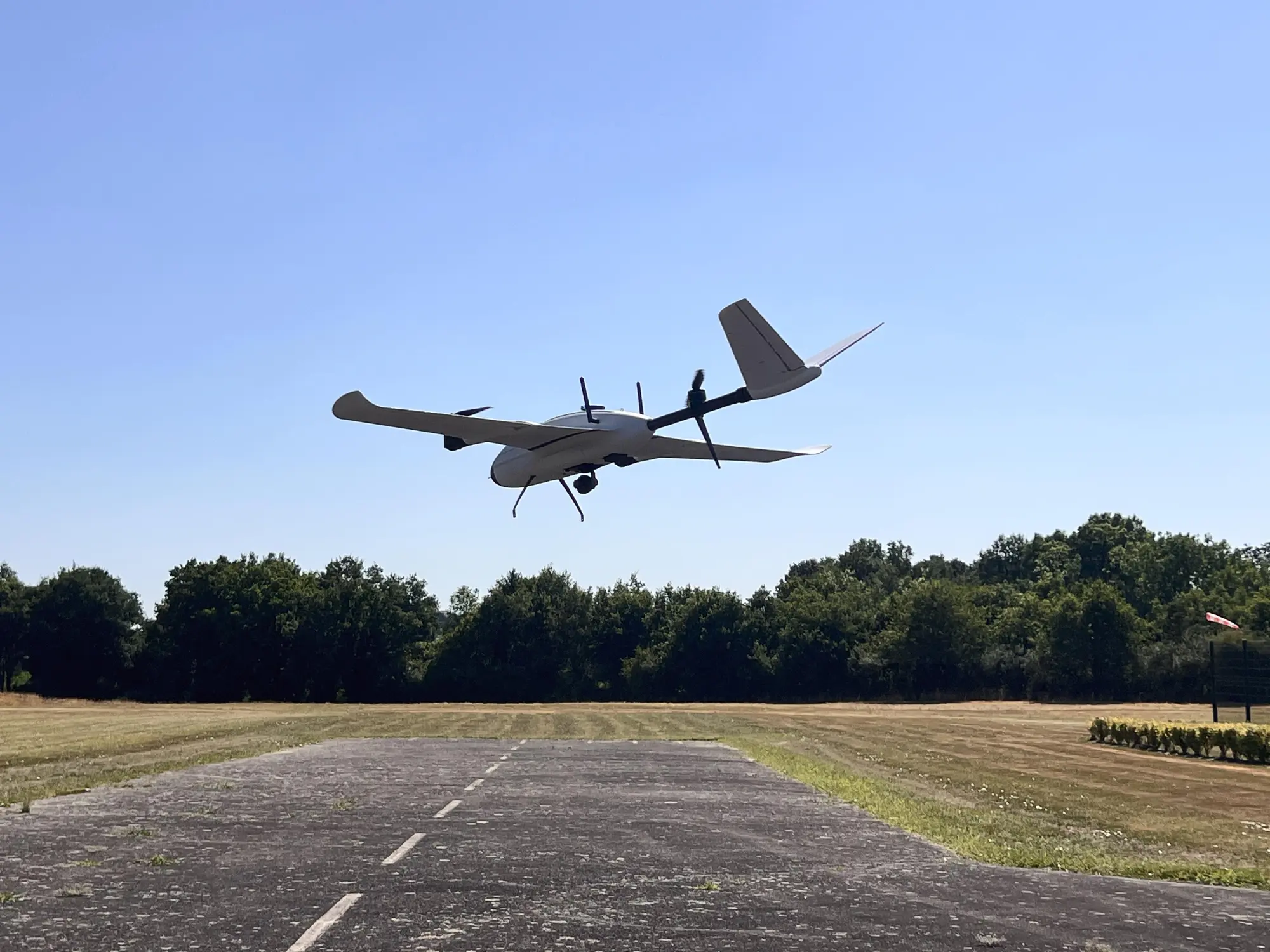 Scout S1 long-endurance autonomous aircraft in flight