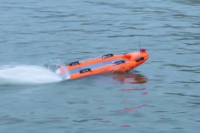 Seal S1 autonomous surface vessel operating on water